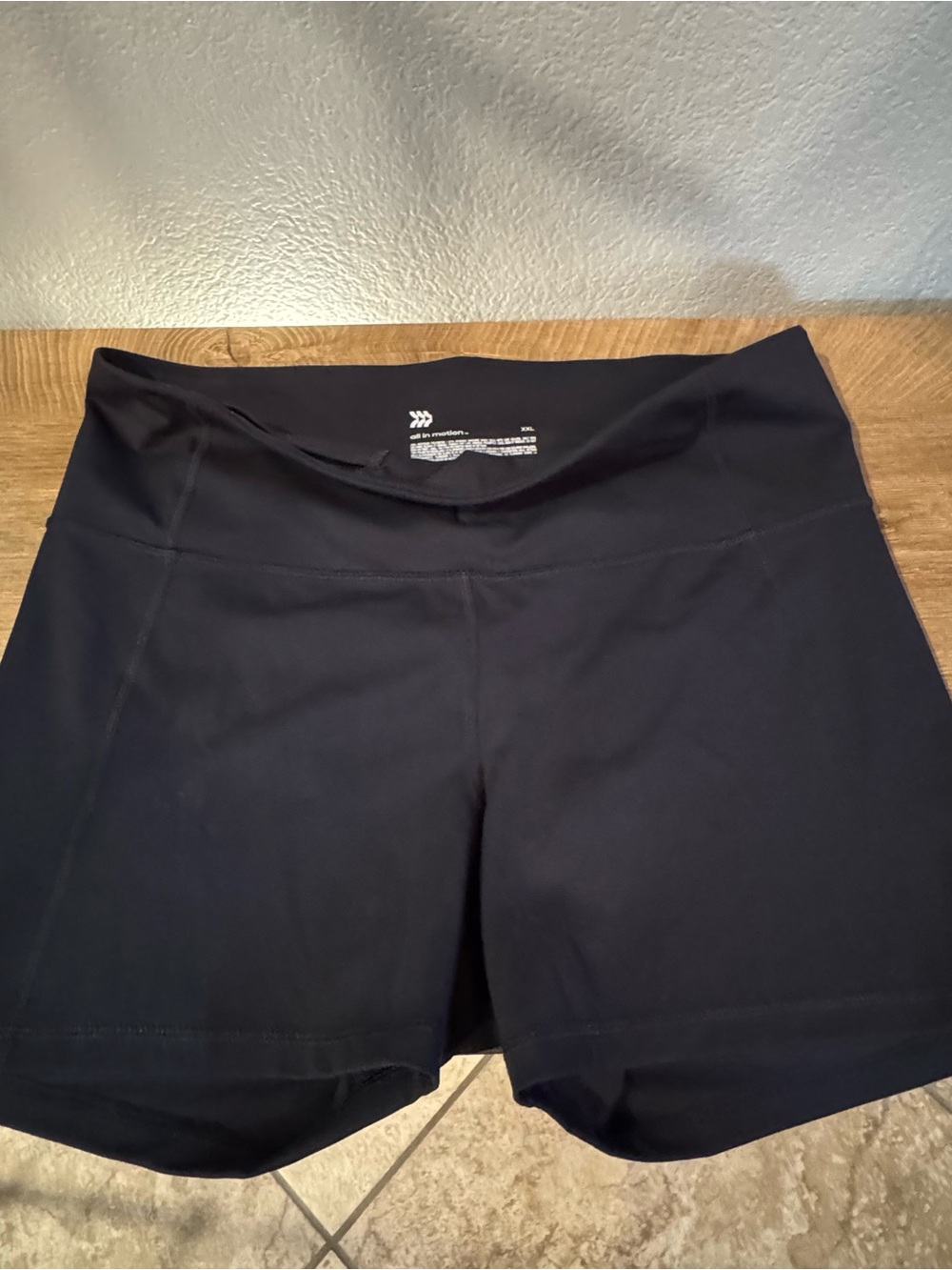 all in motion Black High-Waist Bike Shorts-Never Worn